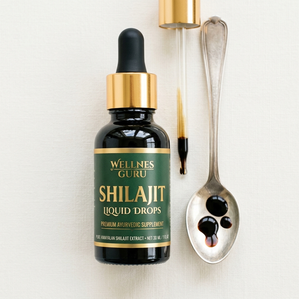 Wellnes Guru Shilajit Liquid Drops 30ml bottle